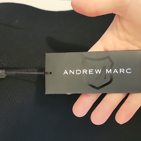 NWT Gorgeous Andrew Marc Black Posh Wool Coat with Removable Fur Collar Size:8 - Picture 12 of 16